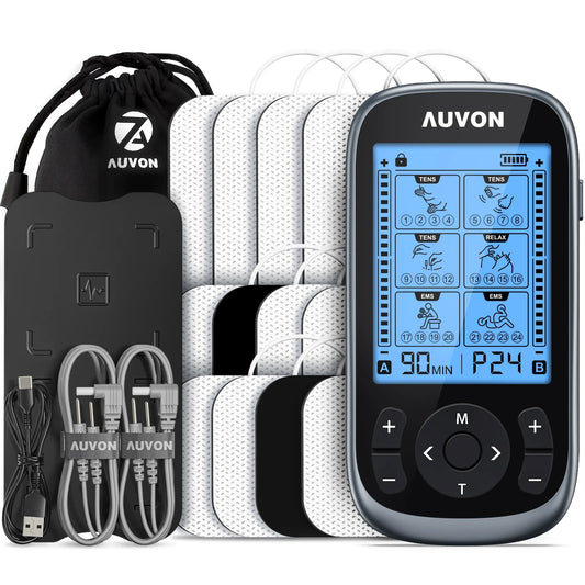 AUVON 3-in-1 TENS &amp; EMS Unit